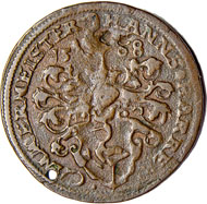 Rechenpfennig Hans Biener, Rs