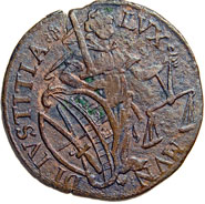 Rechenpfennig Johann Georg I., 1626, Vs