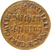Rechenpfennig 1625, Rs