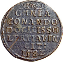 Rechenpfennig Sachsen 1582, Rs