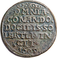 Rechenpfennig Sachsen, 1605, Vs