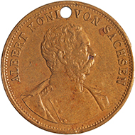 Rechenpfennig König Albrecht, Vs